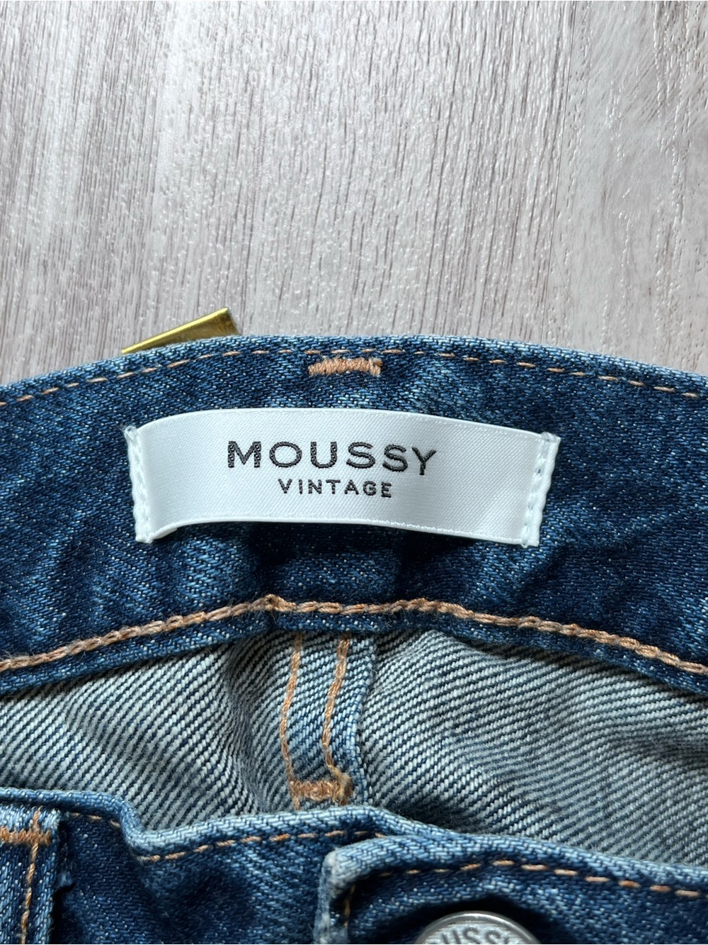 Moussy Vintage Comfort Glendale Skinny Jeans Blue Medium Wash Distressed Size 27 - Picture 11 of 14